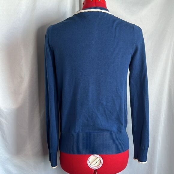 SM373 Mexx blue and white cardigan - Picture 5 of 10